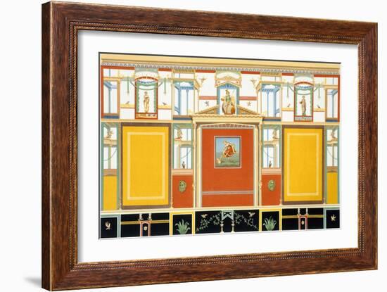 Reproduction of a Fresco, from the Houses and Monuments of Pompeii-Fausto and Felice Niccolini-Framed Giclee Print