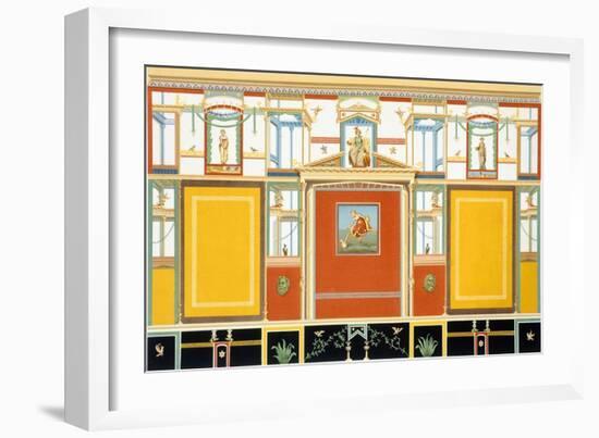 Reproduction of a Fresco, from the Houses and Monuments of Pompeii-Fausto and Felice Niccolini-Framed Giclee Print