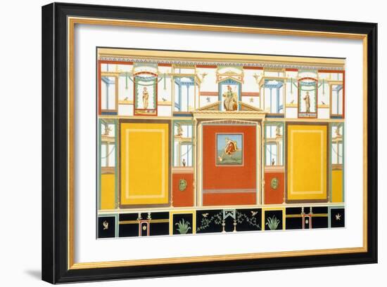 Reproduction of a Fresco, from the Houses and Monuments of Pompeii-Fausto and Felice Niccolini-Framed Giclee Print