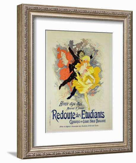 Reproduction of a Poster Advertising a "Student Gala Evening"-Jules Chéret-Framed Giclee Print