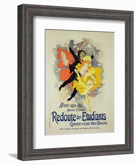 Reproduction of a Poster Advertising a "Student Gala Evening"-Jules Chéret-Framed Giclee Print