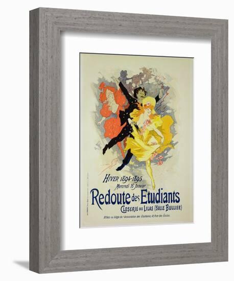 Reproduction of a Poster Advertising a "Student Gala Evening"-Jules Chéret-Framed Giclee Print