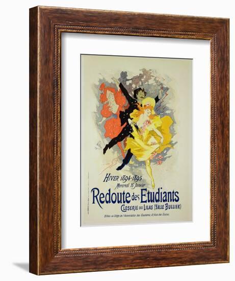 Reproduction of a Poster Advertising a "Student Gala Evening"-Jules Chéret-Framed Giclee Print