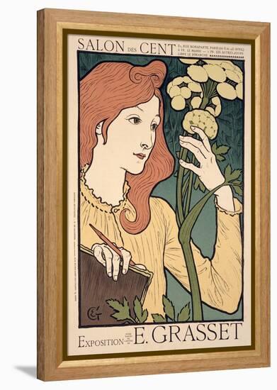 Reproduction of a Poster Advertising an Exhibition of Work by Eugene Grasset-Eugene Grasset-Framed Premier Image Canvas