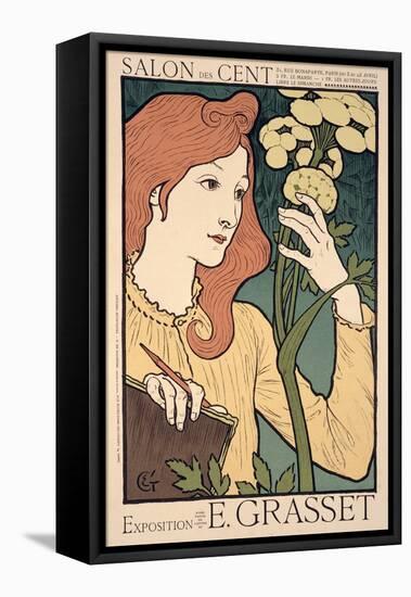 Reproduction of a Poster Advertising an Exhibition of Work by Eugene Grasset-Eugene Grasset-Framed Premier Image Canvas