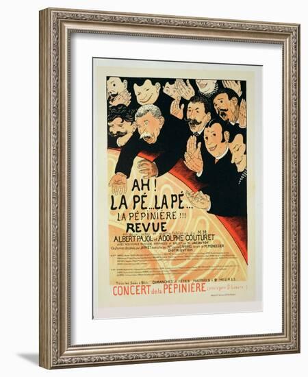 Reproduction of a Poster Advertising "Chauffons, Chauffons," a Pepiniere Concert, 1898-Jules-Alexandre Grün-Framed Giclee Print