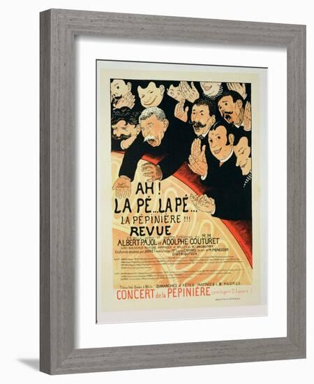 Reproduction of a Poster Advertising "Chauffons, Chauffons," a Pepiniere Concert, 1898-Jules-Alexandre Grün-Framed Giclee Print