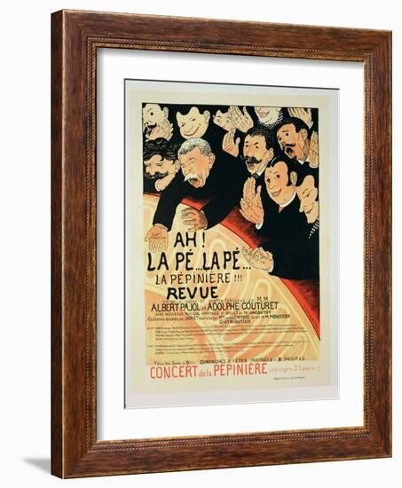 Reproduction of a Poster Advertising "Chauffons, Chauffons," a Pepiniere Concert, 1898-Jules-Alexandre Grün-Framed Giclee Print