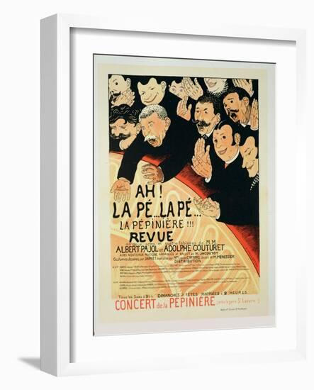 Reproduction of a Poster Advertising "Chauffons, Chauffons," a Pepiniere Concert, 1898-Jules-Alexandre Grün-Framed Giclee Print