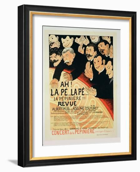 Reproduction of a Poster Advertising "Chauffons, Chauffons," a Pepiniere Concert, 1898-Jules-Alexandre Grün-Framed Giclee Print