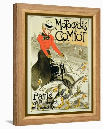 Reproduction of a Poster Advertising Comiot Motorcycles, 1899-Théophile Alexandre Steinlen-Framed Premier Image Canvas