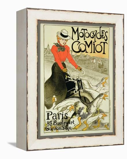 Reproduction of a Poster Advertising Comiot Motorcycles, 1899-Théophile Alexandre Steinlen-Framed Premier Image Canvas