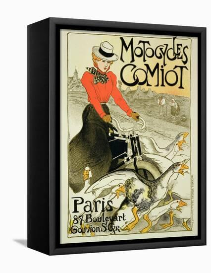 Reproduction of a Poster Advertising Comiot Motorcycles, 1899-Théophile Alexandre Steinlen-Framed Premier Image Canvas