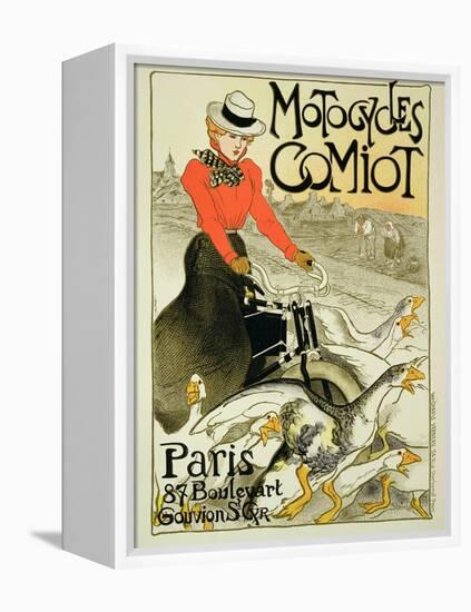 Reproduction of a Poster Advertising Comiot Motorcycles, 1899-Théophile Alexandre Steinlen-Framed Premier Image Canvas