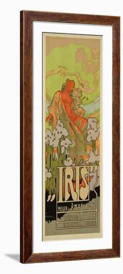 Reproduction of a Poster Advertising "Iris," a Comical Opera, 1898-Adolfo Hohenstein-Framed Giclee Print