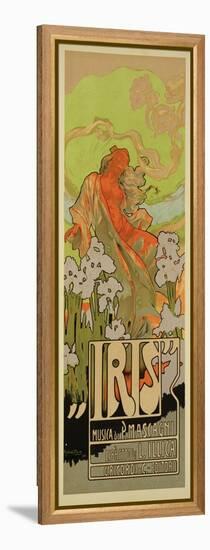 Reproduction of a Poster Advertising "Iris," a Comical Opera, 1898-Adolfo Hohenstein-Framed Premier Image Canvas