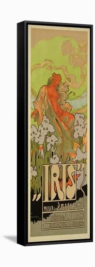 Reproduction of a Poster Advertising "Iris," a Comical Opera, 1898-Adolfo Hohenstein-Framed Premier Image Canvas