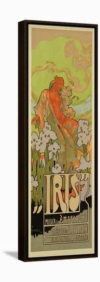 Reproduction of a Poster Advertising "Iris," a Comical Opera, 1898-Adolfo Hohenstein-Framed Premier Image Canvas