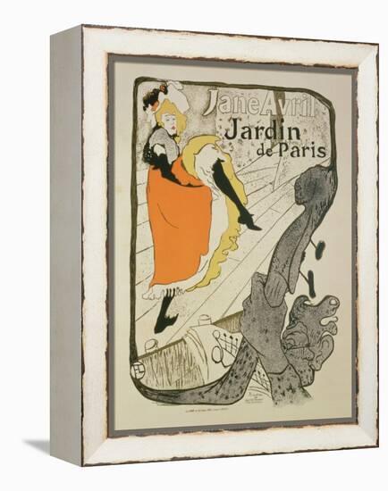 Reproduction of a Poster Advertising "Jane Avril" at the Jardin De Paris, 1893-Henri de Toulouse-Lautrec-Framed Premier Image Canvas