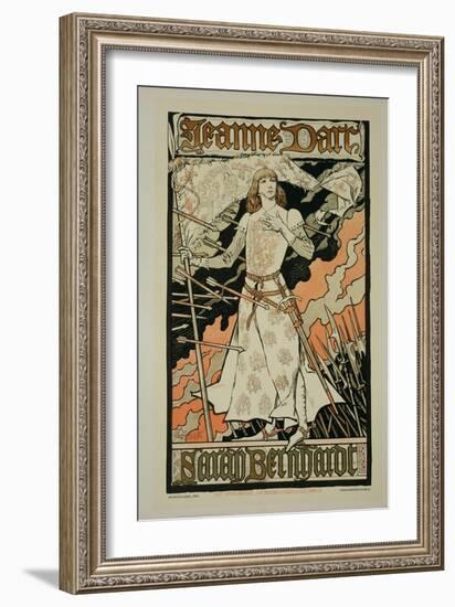 Reproduction of a Poster Advertising "Joan of Arc"-Eugene Grasset-Framed Giclee Print