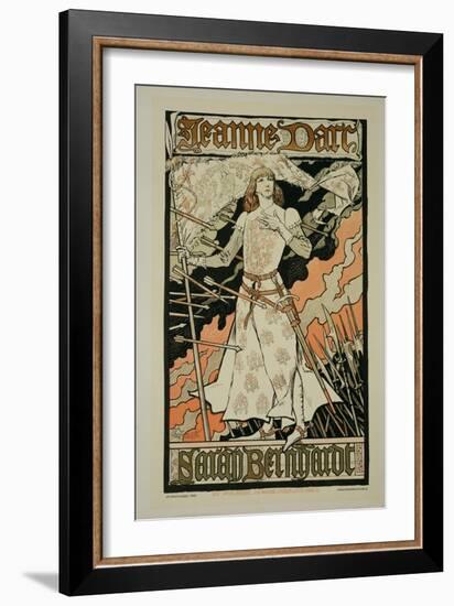 Reproduction of a Poster Advertising "Joan of Arc"-Eugene Grasset-Framed Giclee Print