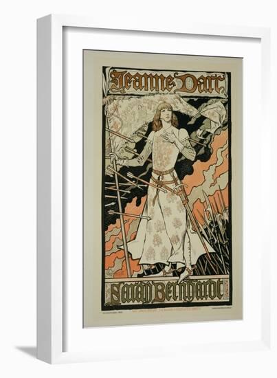 Reproduction of a Poster Advertising "Joan of Arc"-Eugene Grasset-Framed Giclee Print