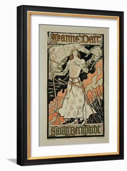 Reproduction of a Poster Advertising "Joan of Arc"-Eugene Grasset-Framed Giclee Print