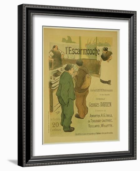 Reproduction of a Poster Advertising 'L'Escarmouche', a Weekly Illustrated Journal, 1893-Henri Gabriel Ibels-Framed Giclee Print