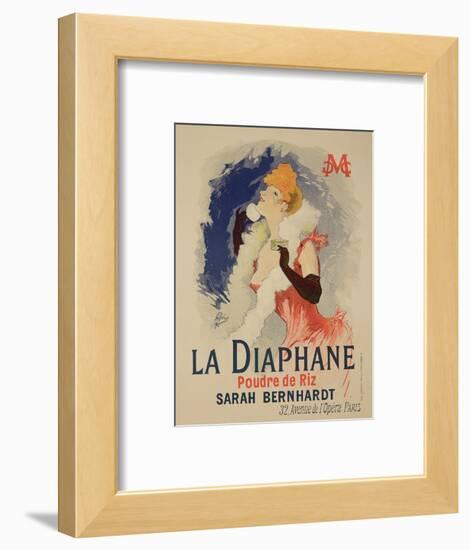 Reproduction of a Poster Advertising "La Diaphane"-Jules Chéret-Framed Premium Giclee Print
