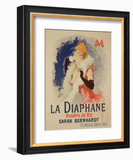 Reproduction of a Poster Advertising "La Diaphane"-Jules Chéret-Framed Premium Giclee Print