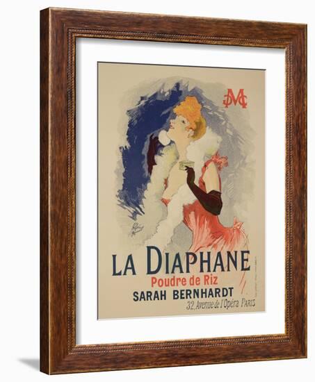 Reproduction of a Poster Advertising "La Diaphane"-Jules Chéret-Framed Giclee Print