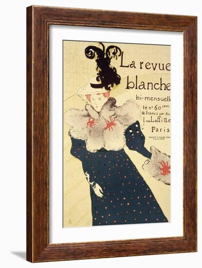 Reproduction of a Poster Advertising "La Revue Blanche", 1895-Henri de Toulouse-Lautrec-Framed Giclee Print