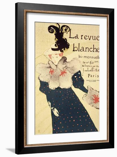 Reproduction of a Poster Advertising "La Revue Blanche", 1895-Henri de Toulouse-Lautrec-Framed Giclee Print