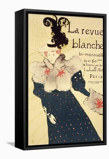 Reproduction of a Poster Advertising "La Revue Blanche", 1895-Henri de Toulouse-Lautrec-Framed Premier Image Canvas