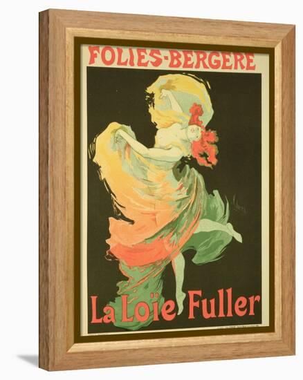 Reproduction of a Poster Advertising "Loie Fuller" at the Folies-Bergere, 1893-Jules Chéret-Framed Premier Image Canvas