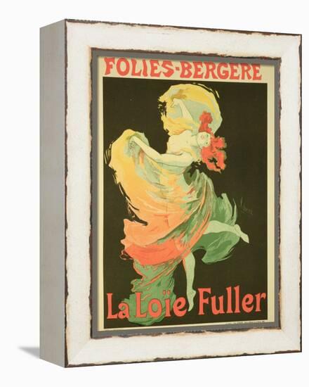 Reproduction of a Poster Advertising "Loie Fuller" at the Folies-Bergere, 1893-Jules Chéret-Framed Premier Image Canvas