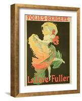 Reproduction of a Poster Advertising "Loie Fuller" at the Folies-Bergere, 1893-Jules Chéret-Framed Giclee Print