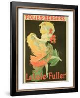 Reproduction of a Poster Advertising "Loie Fuller" at the Folies-Bergere, 1893-Jules Chéret-Framed Giclee Print