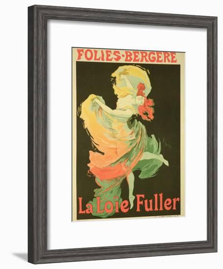 Reproduction of a Poster Advertising "Loie Fuller" at the Folies-Bergere, 1893-Jules Chéret-Framed Giclee Print