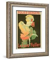 Reproduction of a Poster Advertising "Loie Fuller" at the Folies-Bergere, 1893-Jules Chéret-Framed Giclee Print