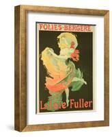 Reproduction of a Poster Advertising "Loie Fuller" at the Folies-Bergere, 1893-Jules Chéret-Framed Giclee Print