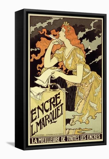 Reproduction of a Poster Advertising "Marquet Ink," 1892-Eugene Grasset-Framed Premier Image Canvas