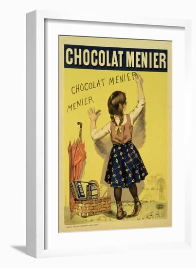 Reproduction of a Poster Advertising "Menier" Chocolate, 1893-Firmin Etienne Bouisset-Framed Giclee Print