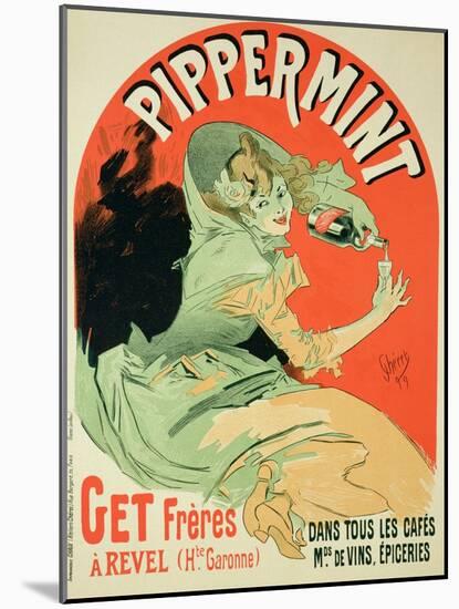 Reproduction of a Poster Advertising "Pippermint," 1899-Jules Chéret-Mounted Giclee Print