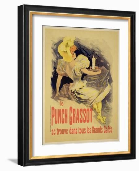 Reproduction of a Poster Advertising "Punch Grassot," 1895-Jules Chéret-Framed Giclee Print