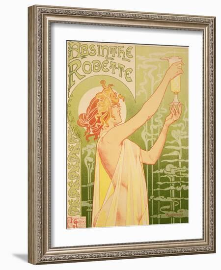 Reproduction of a Poster Advertising 'Robette Absinthe', 1896-Privat Livemont-Framed Giclee Print