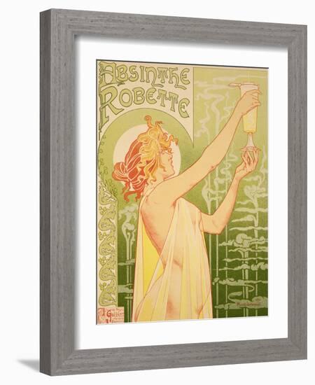 Reproduction of a Poster Advertising 'Robette Absinthe', 1896-Privat Livemont-Framed Giclee Print