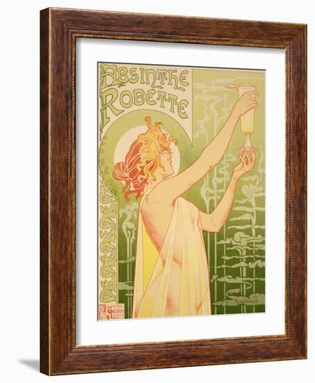 Reproduction of a Poster Advertising 'Robette Absinthe', 1896-Privat Livemont-Framed Giclee Print