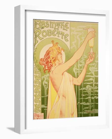 Reproduction of a Poster Advertising 'Robette Absinthe', 1896-Privat Livemont-Framed Giclee Print