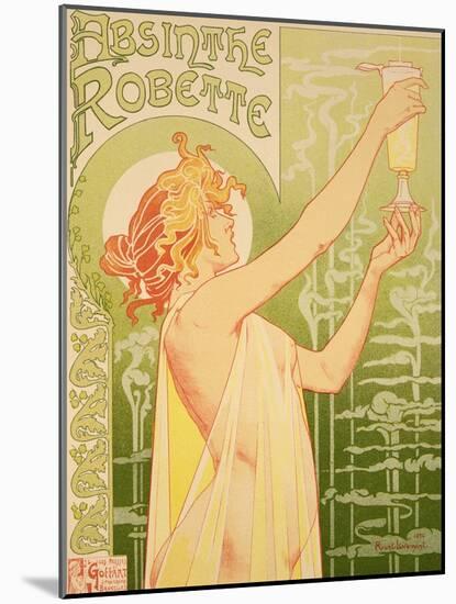 Reproduction of a Poster Advertising 'Robette Absinthe', 1896-Privat Livemont-Mounted Giclee Print